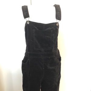 Velour wide leg overalls - Anthropologie